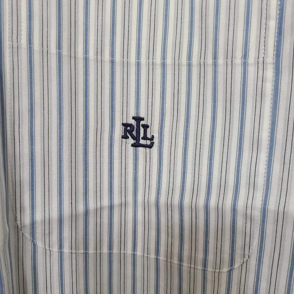 Lauren Women's Ralph Lauren Petite Striped Easy Care Cotton Shirt 6 Petite NWT - Picture 6 of 12